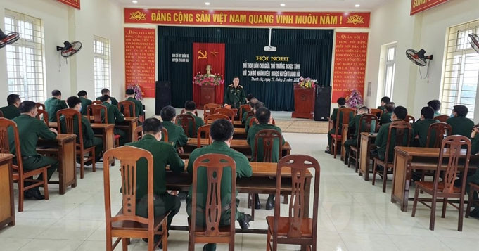 ​Đảng uỷ, Bộ Chỉ huy quân sự tỉnh hoàn thành đối thoại của người đứng đầu với các cơ quan, đơn vị